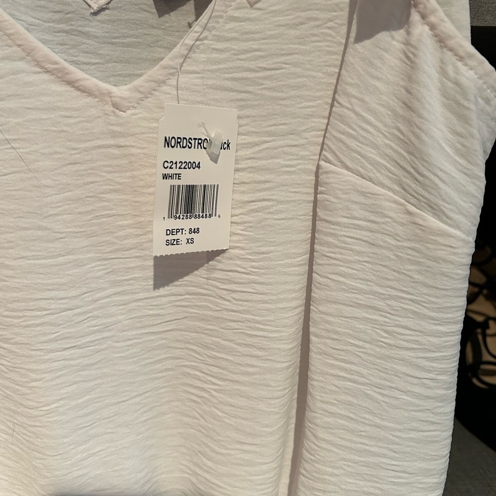 1. State Cream Tie Front Ribbed Tank Top - Picture 2 of 2